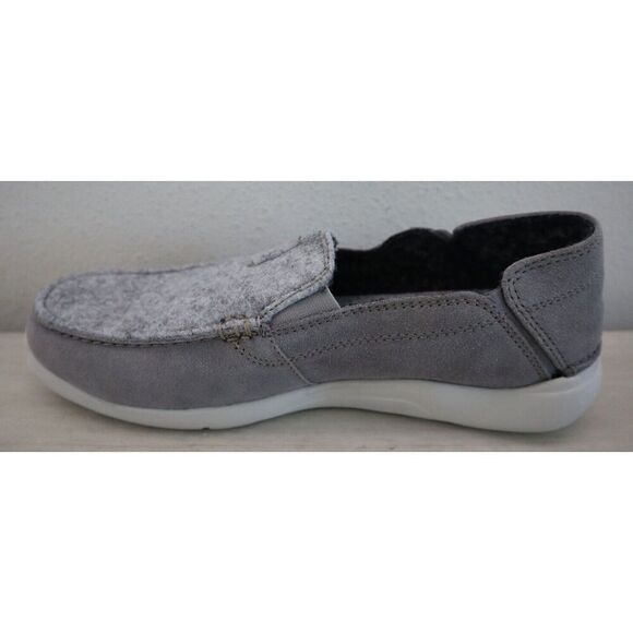 Clarks 61505369 Men's Sz 8M Gray Suede Gorwin Step Slip-On Loafer Shoes - Picture 4 of 7